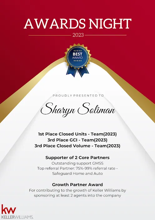 Sharyn Soliman, The Sharyn Soliman Team at Keller Williams Real Estate 2