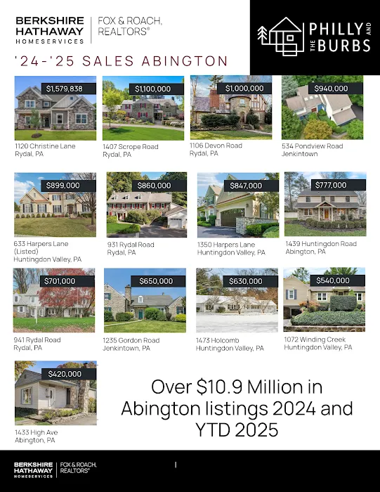Philly + The Burbs, BHHS Fox & Roach, Realtor 5